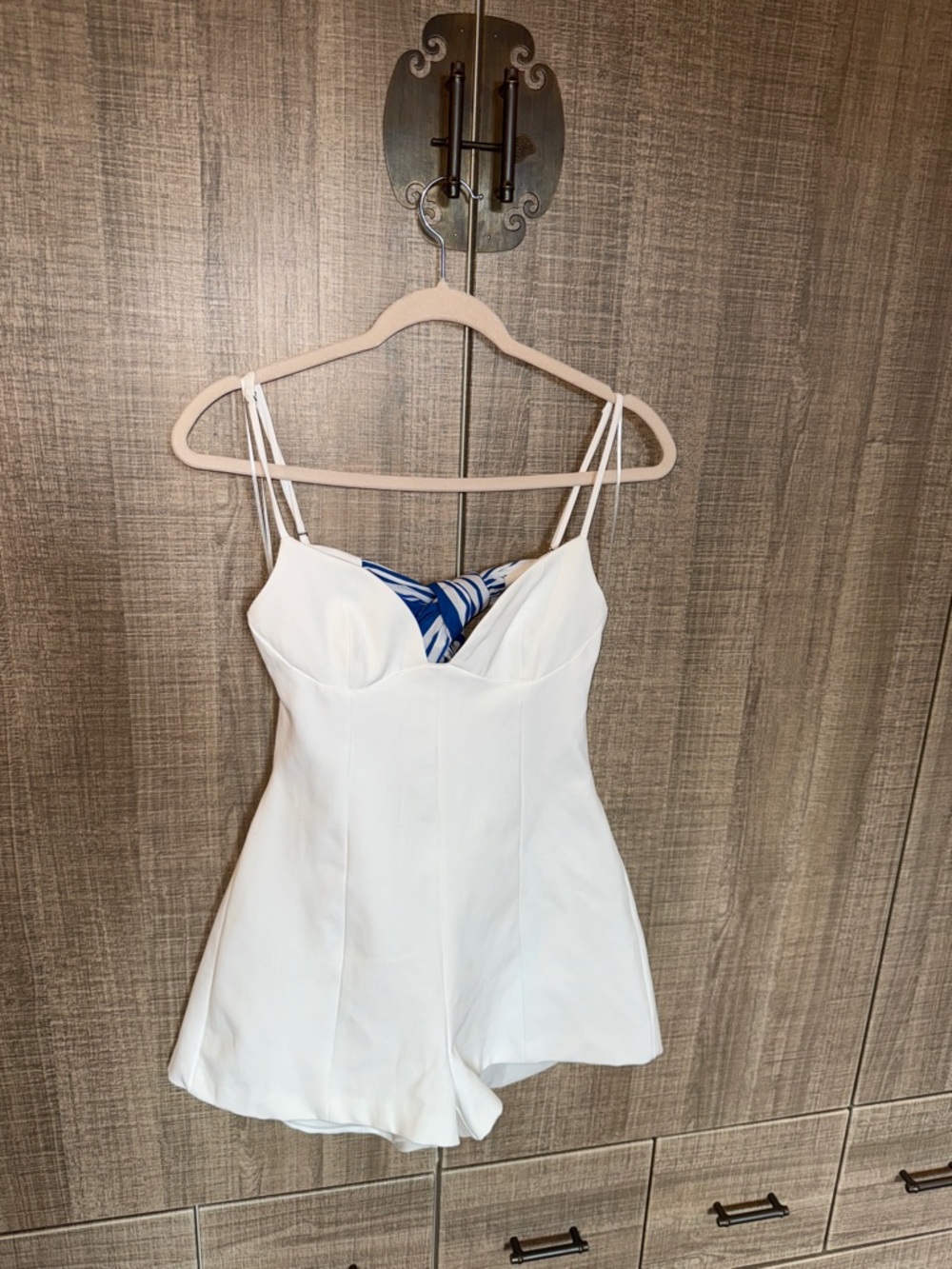 Zara Cut-out Scarf Print Playsuit